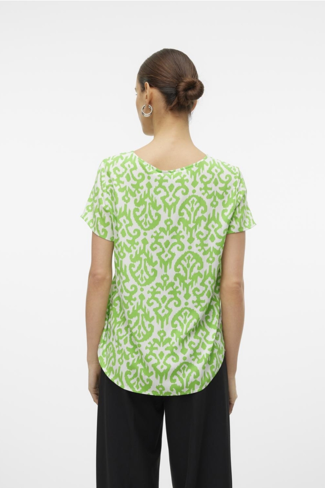 VMEASY JOY S/S TOP WVN GA 10297345 CLASSIC GREEN/KYLIE